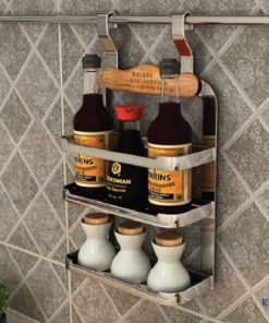 Giá gia vị 3 tầng treo ngoài nan dẹt Euronox EN2 - 5 Giá gia vị 3 tầng treo ngoài nan dẹt Euronox EN2