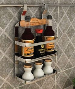 Giá gia vị 3 tầng treo ngoài nan dẹt Euronox EN2