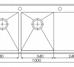 CHẬU RỬA INOX KAFF KF-HM10048 - 5