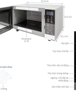 LÒ VI SÓNG KẾT HỢP NƯỚNG PANASONIC NN-GF574M - 10 LÒ VI SÓNG KẾT HỢP NƯỚNG PANASONIC NN-GF574M - 9