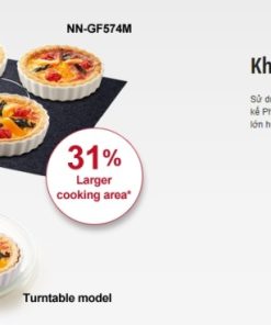 LÒ VI SÓNG KẾT HỢP NƯỚNG PANASONIC NN-GF574M - 14 LÒ VI SÓNG KẾT HỢP NƯỚNG PANASONIC NN-GF574M - 13