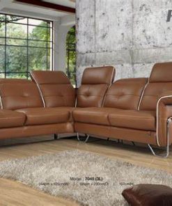 SOFA GÓC CHỮ L DA BÒ FUTURE MODEL 7049 - 8 SOFA GÓC CHỮ L DA BÒ FUTURE MODEL 7049