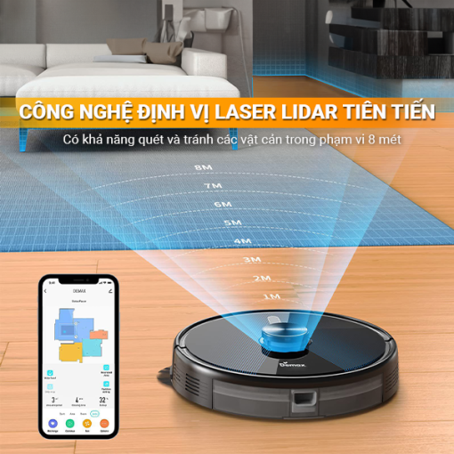 Robot hút bụi lau nhà Demax S300 - 5