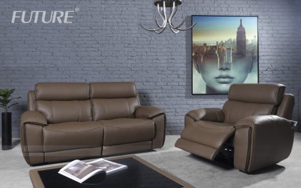 SOFA BĂNG DA BÒ FUTURE MODEL 9919 ( 1R + 2) 2 GHẾ