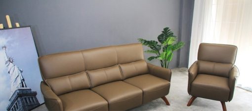 SOFA BĂNG DA BÒ FUTURE MODEL H-09 2 GHẾ