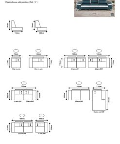 SOFA DA BÒ FUTURE MODEL 7041 (3L) CHỮ L