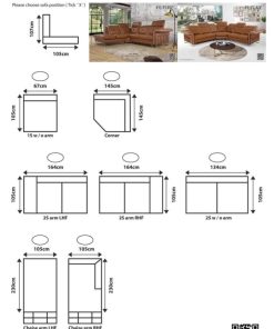 SOFA GÓC CHỮ L DA BÒ FUTURE MODEL 7049 - 7 SOFA GÓC CHỮ L DA BÒ FUTURE MODEL 7049