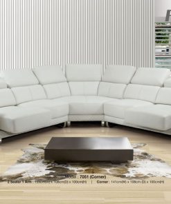 SOFA GÓC CHỮ L DA BÒ FUTURE MODEL 7051