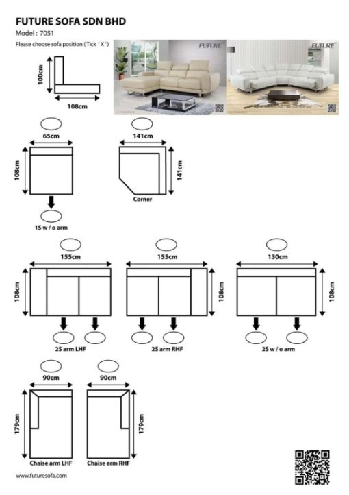 SOFA GÓC CHỮ L DA BÒ FUTURE MODEL 7051