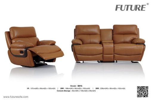 SOFA THƯ GIÃN DA BÒ FUTURE MODEL 9915 (1R + 2RR) - 1