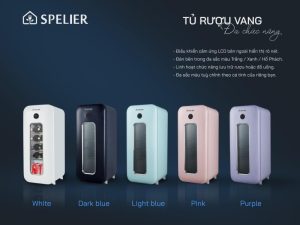 TỦ LÀM MÁT RƯỢU VANG SPELIER SP 12 WC MÀU HỒNG - 11