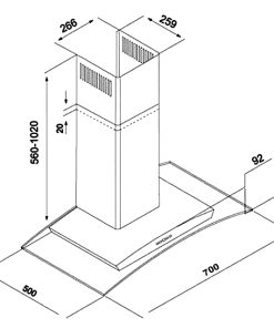 MÁY HÚT MÙI SPELIER SP 654GT - 10 MÁY HÚT MÙI SPELIER SP 654GT - 9