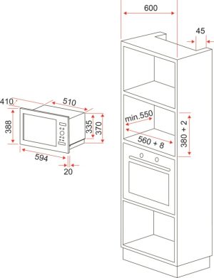 LÒ VI SÓNG KẾT HỢP NƯỚNG SPELIER SP 8206 EU - 15