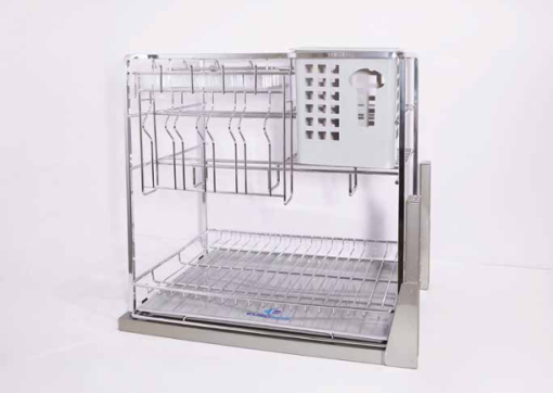 Giá dao thớt chai lọ đa năng nan dẹt Inox SUS304HL Euronox EU2.40.304