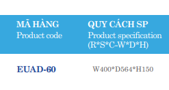 Két trang sức điện tử Euronox EUAD-60