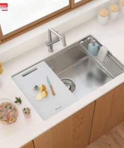 CHẬU RỬA BÁT CHỐNG XƯỚC PHONG CÁCH NHẬT KONOX TARI 7648SR - 24 CHẬU RỬA BÁT CHỐNG XƯỚC PHONG CÁCH NHẬT KONOX TARI 7648SR - 23