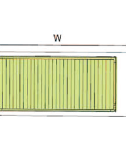 Giá bát đĩa cố định chữ V – 2 tầng Euronox EU1-60