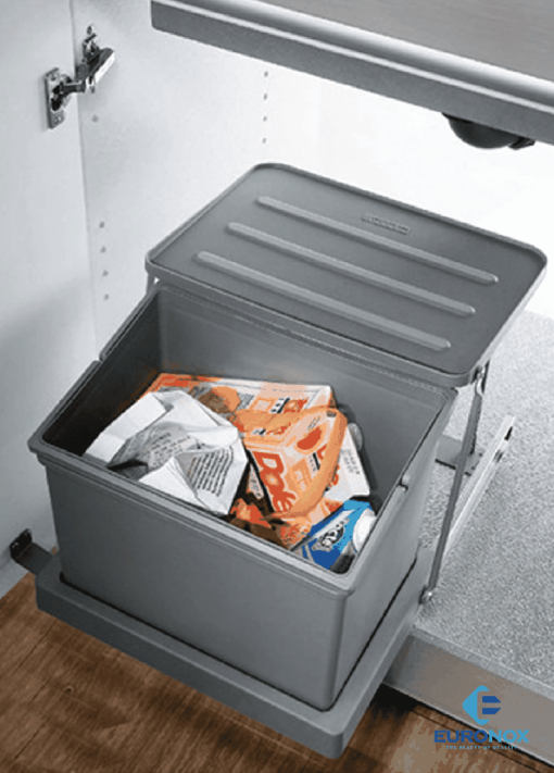 Thùng đựng rác 1 khoang gắn cánh Euronox EU.DV1 - 3