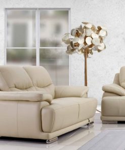 SOFA BĂNG DA BÒ FUTURE MODEL 7036 (MÀU KEM)