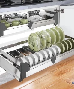 Giá bát đĩa inox đáy đặc âm tủ Euronox EU1.B70