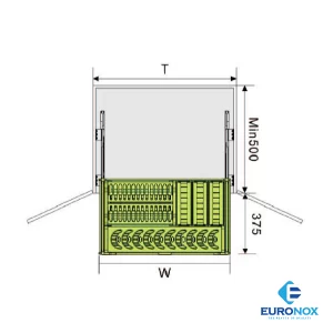Giá bát đĩa inox đáy đặc âm tủ Euronox EU1.B70