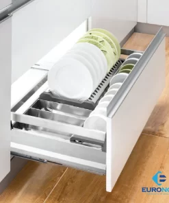 Giá bát đĩa inox đáy đặc gắn cánh Euronox EU1.B80M