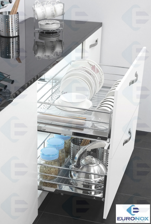 Giá xoong nồi bát dĩa đa năng nan tròn Euronox EU3.B70