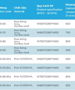 Giá bát đĩa nâng hạ Euronox EU3E-60 - 7 Giá bát đĩa nâng hạ Euronox EU3E-60.304