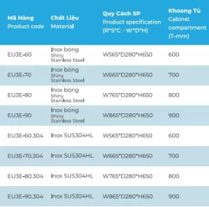 Giá bát đĩa nâng hạ Euronox EU3E-60.304