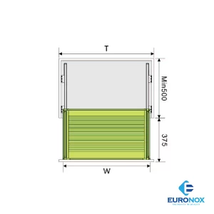 Giá xoong nồi inox đáy đặc gắn cánh Euronox EU1.60M - 13