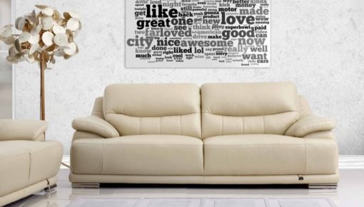 SOFA BĂNG DA BÒ FUTURE MODEL 7036 (MÀU KEM)