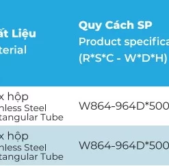 Kệ liên hoàn nan Euronox EU3-90L.304 - 7 Kệ liên hoàn nan Euronox EU3-90R.304