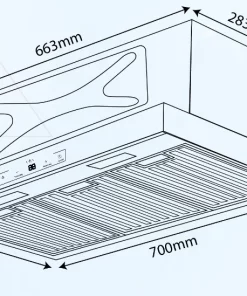 Máy hút mùi âm tủ Kocher Tubo SerieS X Model X350D - 28 Máy hút mùi âm tủ Kocher Tubo SerieS X Model X350D - 27