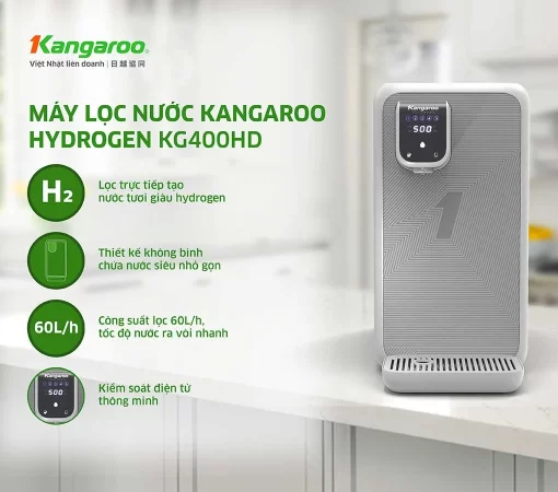 Máy lọc nước để bàn Kangaroo Hydrogen KG400HD