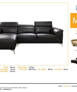 SOFA DA BÒ NAVINZI MAGIC CHỮ L BÊN TRÁI - 10 SOFA DA BÒ NAVINZI MAGIC CHỮ L BÊN TRÁI