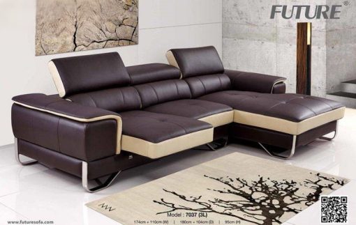 SOFA DA BÒ FUTURE MODEL 7037 (3L) CHỮ L