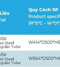 Tủ kho hộp cánh mở 2 tầng Euronox EU1-260 - 7 Tủ kho hộp cánh mở 2 tầng Euronox EU1-260