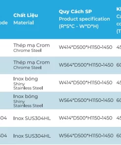 Tủ kho nan cánh mở 4 tầng Euronox EU3-460.304