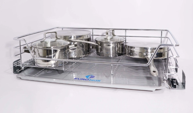 Giá xoong nồi bát dĩa đa năng nan tròn Euronox EU3.80.304