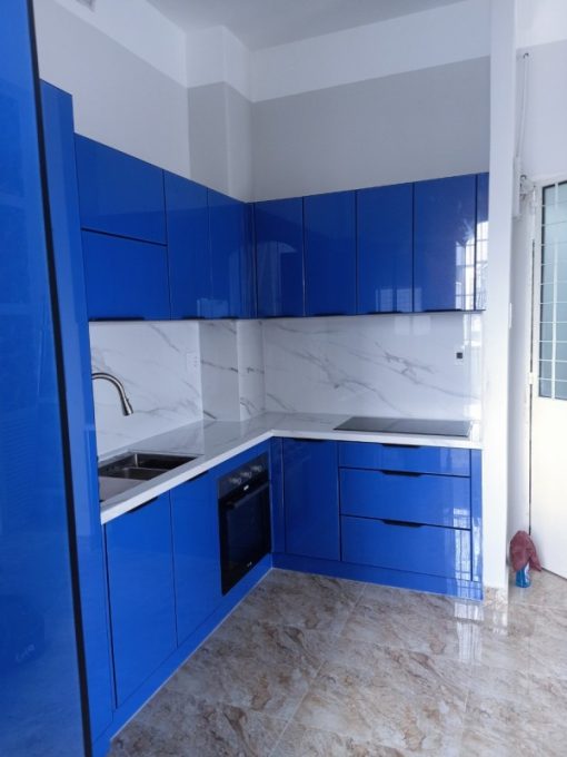 Tủ bếp inox cánh kính - 3