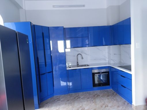 Tủ bếp inox cánh kính - 5