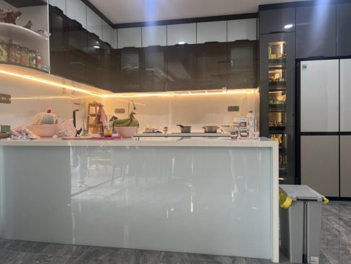 Tủ bếp inox cánh kính - 9