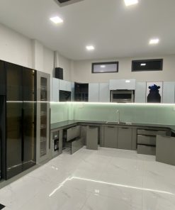 Tủ bếp inox cánh kính - 44 Tủ bếp inox cánh kính - 43