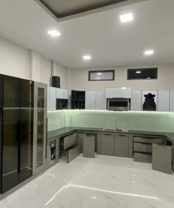 Tủ bếp inox cánh kính - 46 Tủ bếp inox cánh kính - 45