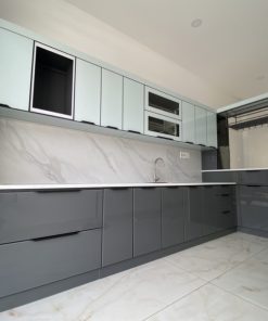 Tủ bếp inox cánh kính - 64 Tủ bếp inox cánh kính - 63