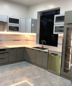 TỦ BẾP INOX CÁNH KÍNH TỦ DƯỚI - 43