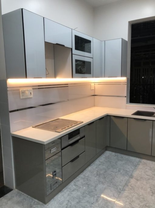 TỦ BẾP INOX CÁNH KÍNH TỦ DƯỚI - 23