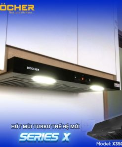 Máy hút mùi âm tủ Kocher Tubo SerieS X Model X350D - 40 Máy hút mùi âm tủ Kocher Tubo SerieS X Model X350D - 39