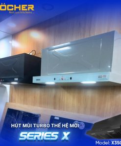 Máy hút mùi âm tủ Kocher Tubo SerieS X Model X350D - 44 Máy hút mùi âm tủ Kocher Tubo SerieS X Model X350D - 43