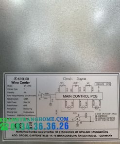 TỦ LÀM MÁT RƯỢU VANG SPELIER SP 12 WC MÀU BLUE DARK - 89